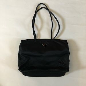 Prada Black Nylon Tote Bag